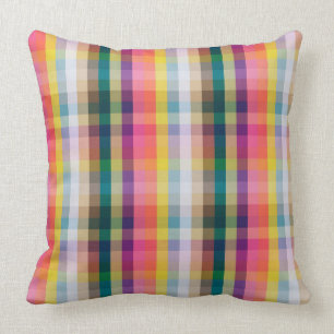 Abstract Scottish Plaid Cushion