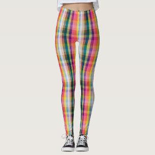 Abstract Scottish Plaid Leggings