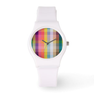 Abstract Scottish Plaid Watch
