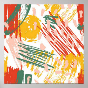 Abstract Scribble Poster