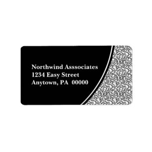 Abstract Scribbles Address Label