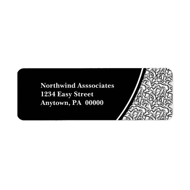 Abstract Scribbles Return Address Label (Front)