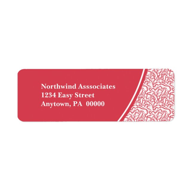 Abstract Scribbles Return Address Label (Front)