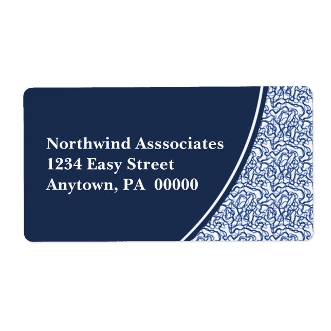 Abstract Scribbles Shipping Label (Front)