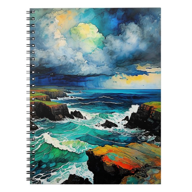 Abstract Sea and Storm | Notebook Journal (Front)