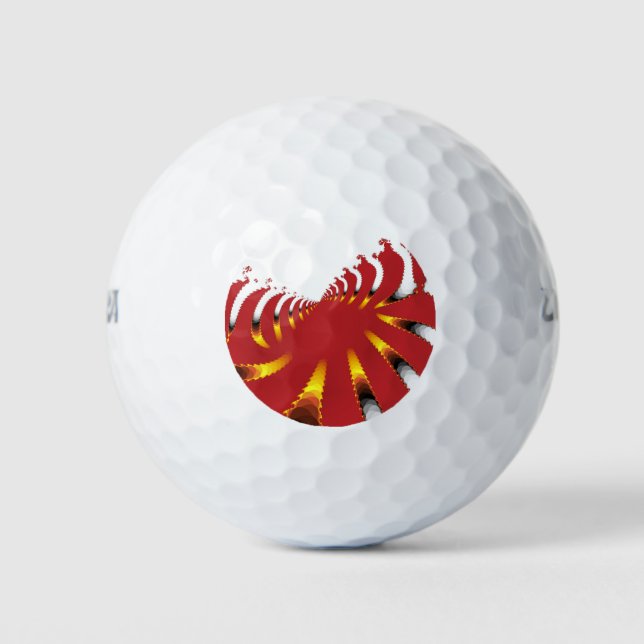 ABSTRACT SEA ANEMONE GOLF BALLS (Front)