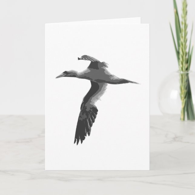 Abstract Sea Birds Card (Front)