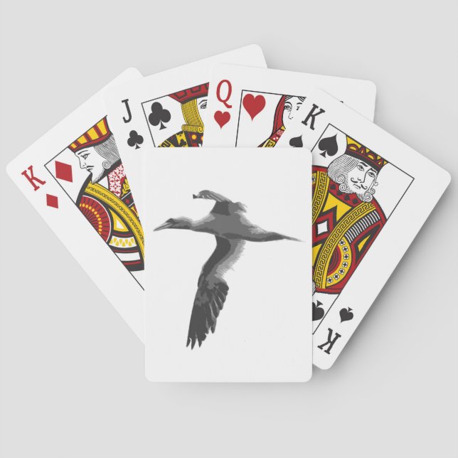 Abstract Sea Birds Playing Cards (Back)