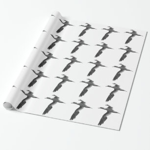 Abstract Sea Birds Wrapping Paper