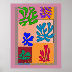 Abstract sea Corals Poster