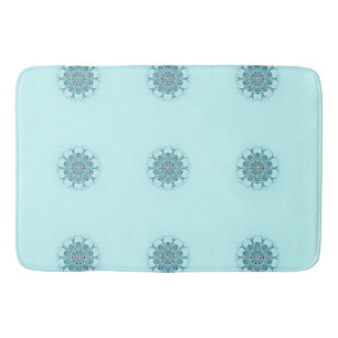 Abstract sea foam bath mat