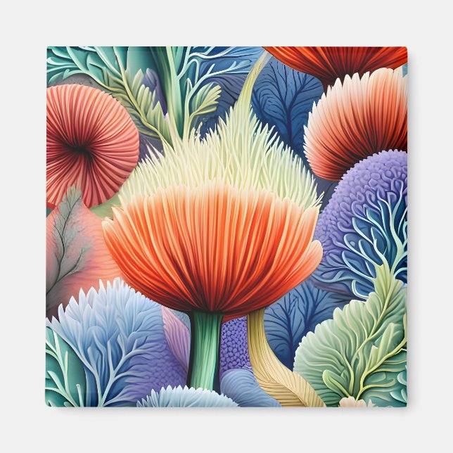 Abstract Sea Forms Magnet (Front)