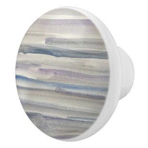 Abstract Sea Painting Pattern Ceramic Knob