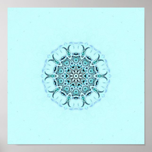 abstract seafoam poster (Front)
