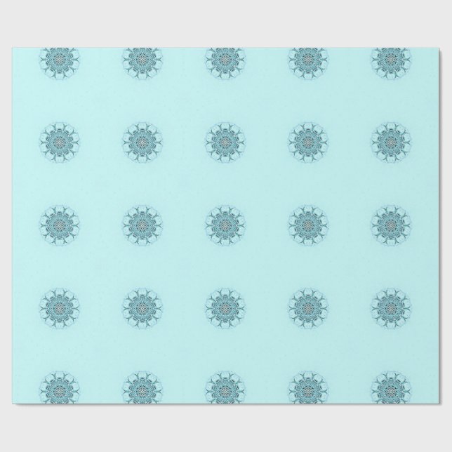 Abstract seafoam wrapping paper (Flat)