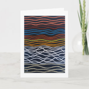 Abstract Seafront Painting by Alfred Fox Card