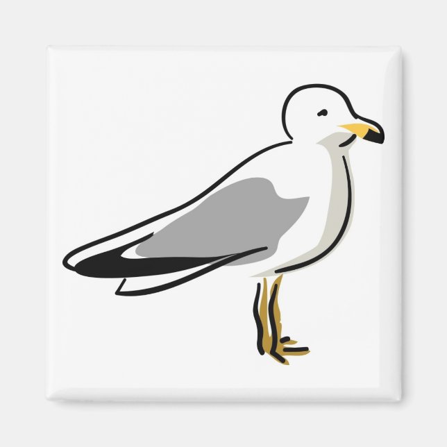 Abstract Seagull Magnet (Front)