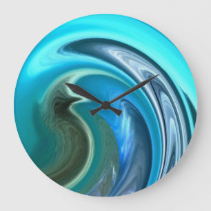 Abstract Seahorse Wall Clock