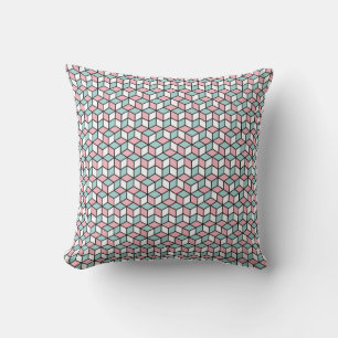 Abstract Seamless 3d Pattern. Isometric backgroun Cushion