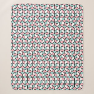 Abstract Seamless 3d Pattern. Isometric backgroun Sherpa Blanket