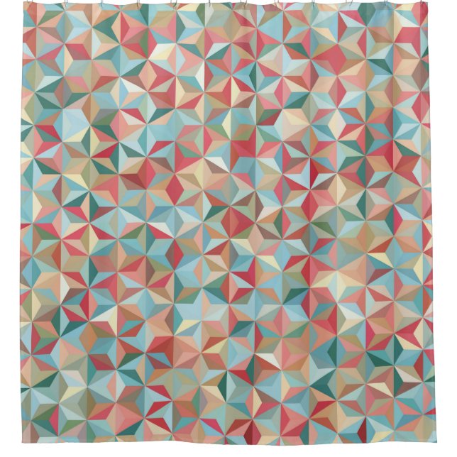 Abstract seamless background consisting of pastel  shower curtain (Front)