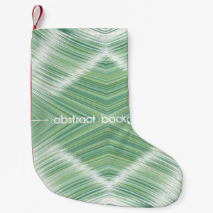 Abstract seamless background. Many wavy lines crea Small Christmas Stocking