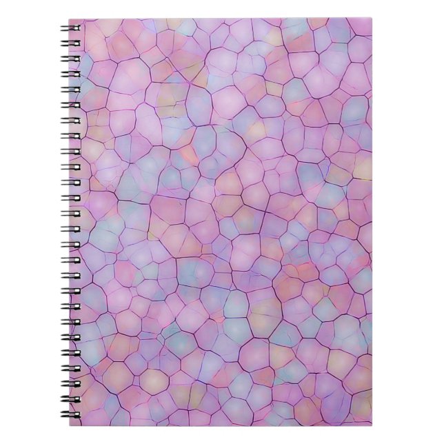 Abstract seamless background of colourful spots li notebook (Front)