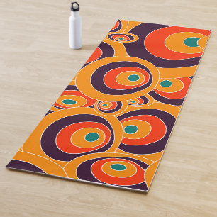 Abstract Seamless Colourful Ovals Yoga Mat – Moder
