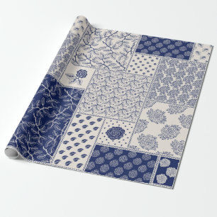 Abstract seamless delicate patchwork pattern, dark wrapping paper