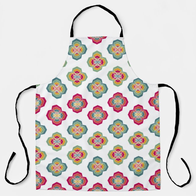 Abstract Seamless Floral Background, surface textu Apron (Front)