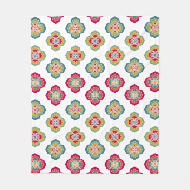 Abstract Seamless Floral Background, surface textu Fleece Blanket (Front)