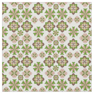 Abstract seamless floral ornaments pattern fabric
