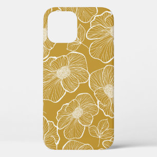 Abstract seamless floral pattern. Flowers backgrou iPhone 12 Case