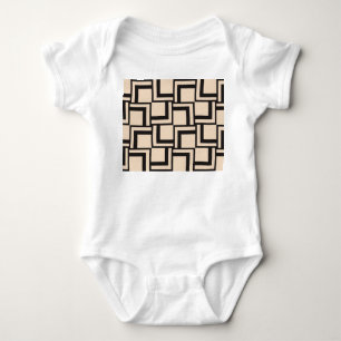 Abstract seamless geometric pattern baby bodysuit