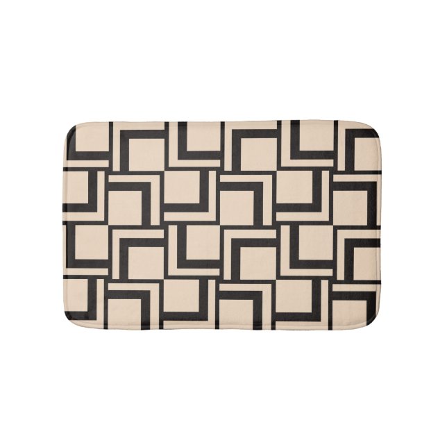 Abstract seamless geometric pattern bath mat (Front)