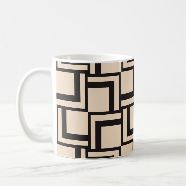 Abstract seamless geometric pattern coffee mug (Left)