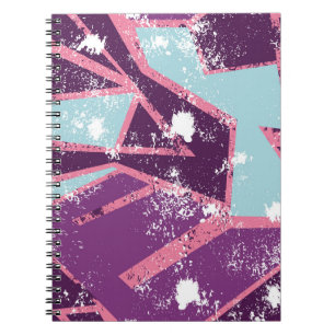 Abstract seamless geometric pattern. grunge urban notebook