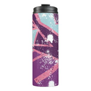 Abstract seamless geometric pattern. grunge urban thermal tumbler
