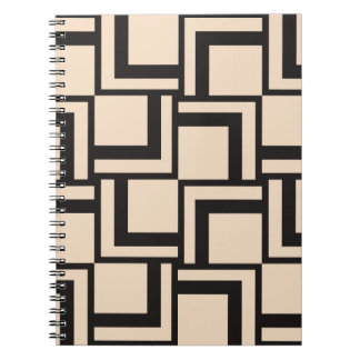 Abstract seamless geometric pattern notebook
