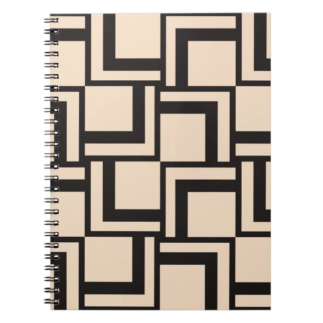 Abstract seamless geometric pattern notebook (Front)