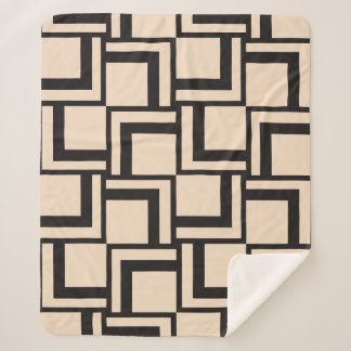 Abstract seamless geometric pattern sherpa blanket
