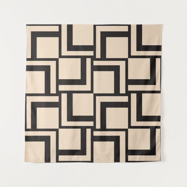 Abstract seamless geometric pattern tapestry (Front)