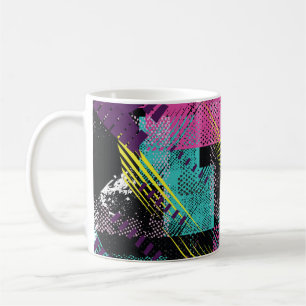 Abstract seamless, girls boys fashion, colourful. coffee mug
