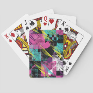 Abstract seamless, girls boys fashion, colourful. playing cards