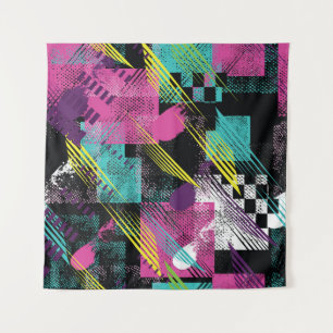 Abstract seamless, girls boys fashion, colourful. tapestry