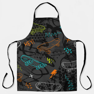 Abstract seamless grunge pattern. Urban style mode Apron