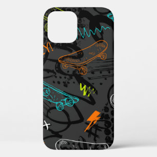 Abstract seamless grunge pattern. Urban style mode iPhone 12 Case