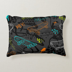 Abstract seamless grunge pattern. Urban style mode Decorative Cushion