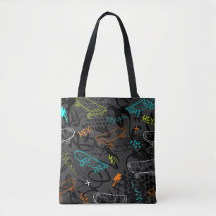 Abstract seamless grunge pattern. Urban style mode Tote Bag