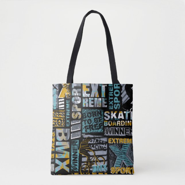 Abstract seamless grunge pattern. Urban style mode Tote Bag (Front)